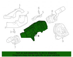 Mazda 6 17-21 Steering Column Switch Unit