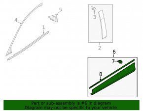 Door trim lower front left Mazda CX-5 13-16