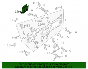 Ford Mustang Mach-E 21-23 Navigation Control Unit Bracket