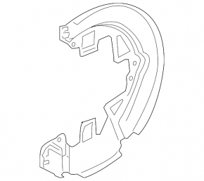 Front right brake disc cover for Land Rover Range Rover Evoque 12-18