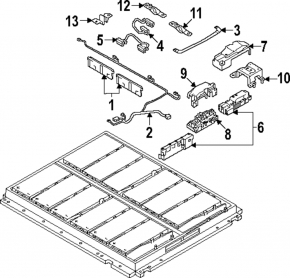 Volkswagen ID.4 23-25 large VVB control unit cover for 62 kWh