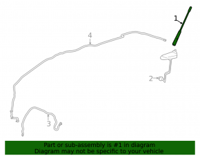 Antenna rod Buick Encore 13-19