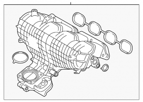 Intake manifold Toyota Prius 30 10-15
