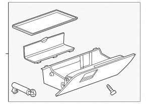 Glove box, glove compartment Chevrolet Volt 11-15 black