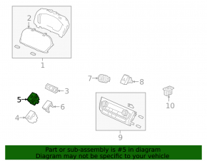 Honda Insight 19-22 Fuel Door Release Button