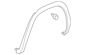 Rear right fender arch trim for VW Atlas 21-25