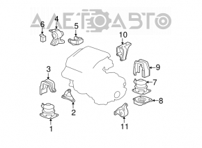 Engine mount right Acura MDX 07-13