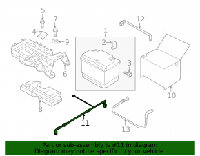 Positive battery terminal VW Beetle 12-17