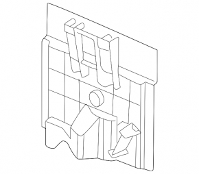 VW Atlas 24-26 underhood fuse box cover, side