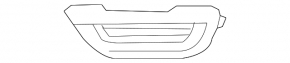 Front bumper grille right Honda CRV 17-19 under fog lights