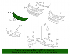 Honda HR-V 19-22 chrome grille molding