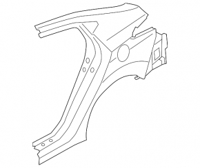 Rear right wing Hyundai Elantra UD 11-16