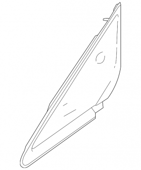 Window blind glass front left Nissan Versa Note 13-19
