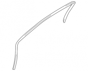 Door seal front right Nissan Versa 12-19 usa gray