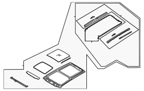 Kia Sorento 21-25 panoramic roof mechanism