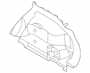 Right Nissan Rogue 17-20 fender flare, beige, for 2 rows, with trim and caps, scratches