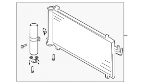 Air Conditioner Radiator Condenser Nissan 350z