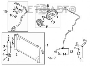 Air Conditioner Radiator Condenser Nissan 350z