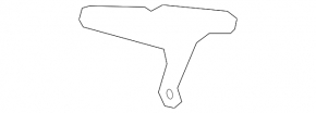 Bracket for the inlet pipe left Porsche Panamera 10-16 upper AWD 4.8
