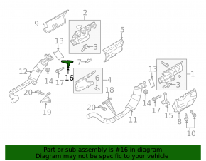Bracket for the inlet pipe left Porsche Panamera 10-16 upper AWD 4.8