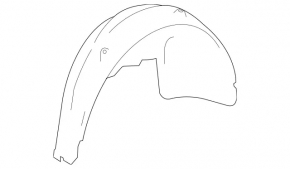 Rear left fender liner Mercedes W164 ML