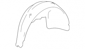 Rear left fender liner Mercedes W164 ML