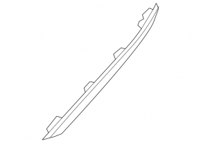 Left rear bumper molding Mercedes C-class W205 300/350e 15-18