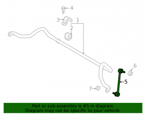 Front stabilizer link right Mazda 3 19-
