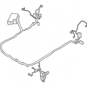 Underhood wiring with a fuse box for a Ford Mustang mk6 15-17 3.7 fog lamps