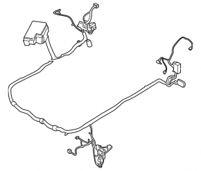 Underhood wiring with a fuse box for a Ford Mustang mk6 15-17 3.7 fog lamps
