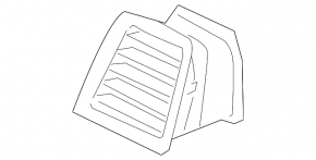 Front Air Duct Driver's Ford Explorer 11-19 Black