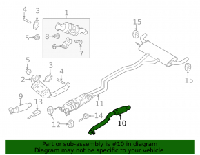 Left intake pipe Ford Edge 19-24 2.7T