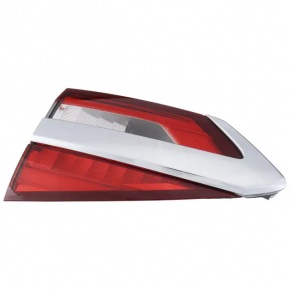 Right inner tailgate light for Ford Fusion mk5 19-20, halogen with chrome, level 1, scratches