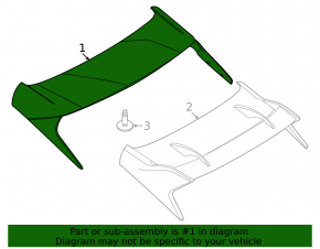 Tailgate spoiler Ford Mustang Mach-E 21-23