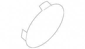 Right rear bumper tow hook cap for Mazda MX-5 16-25