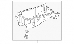 Oil pan Infiniti Q60 17-18 2.0, AWD