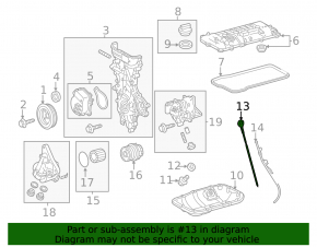 Oil dipstick LEXUS CT 200H 11-17