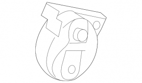 Muffler bracket rear right Lexus RX400H 06-09