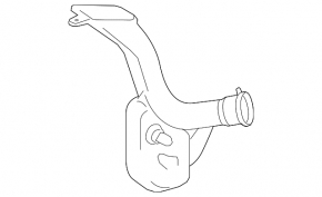 Air duct lower jib Lexus RX350 10-15