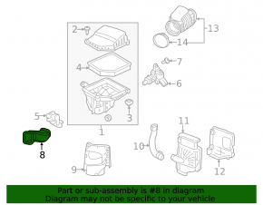 Air duct from air intake Volvo XC60 18-23