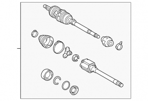 Front right axle shaft for Toyota Highlander 14-19 Hybrid