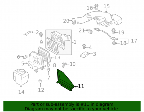 Subaru Outback 10-14 2.5 3.6 Air Intake