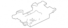Trunk tray with tool BMW X3 G01 18-21 for spare tire