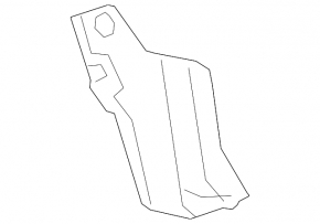 Rear bumper mount lower left Toyota Rav4 19-