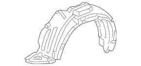 Front right fender liner for Toyota Sienna 2010