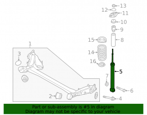 Rear left shock absorber Kia Soul EV 15-19
