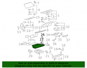 Trunk floor Lexus ES350 07-12
