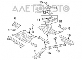 Trunk floor Lexus ES350 07-12