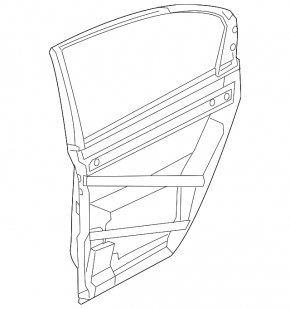 Rear left door assembly for a 1993 Honda Accord