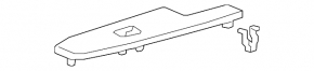 Rear left window lift control trim for Toyota Prius V 12-17, gray, scratches